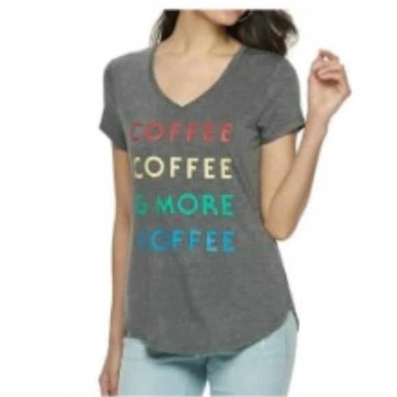 Apt.9 S Coffee Coffee & More Coffee Top in Gray - Picture 6 of 6